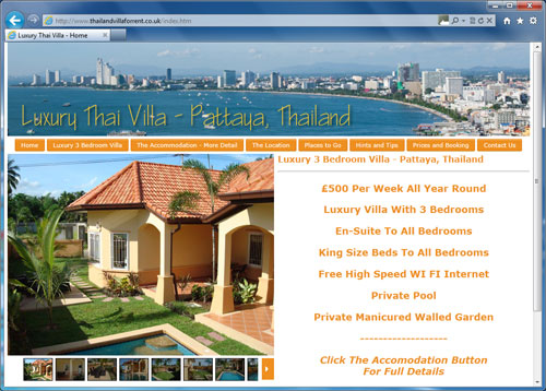 Thailand Villa for Rent